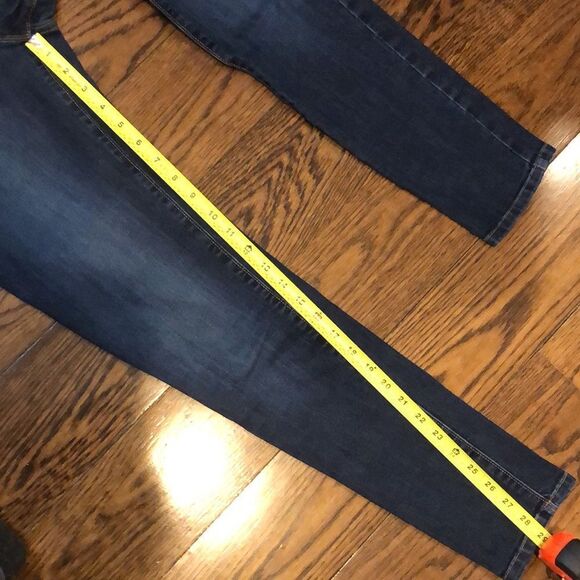 BANANA REPUBLIC Women’s Dark Wash Skinny Denim Low Rise Jeans Sz 8 30/29 - Picture 5 of 8
